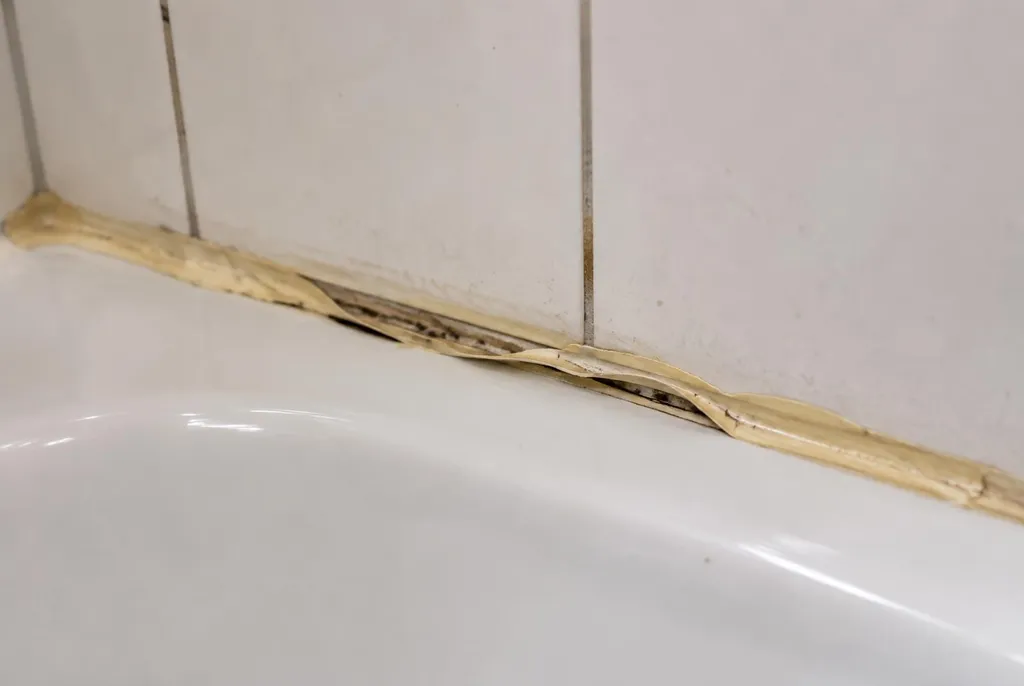 Kitbedrijf Vaassen – loslatende kit naast het bad